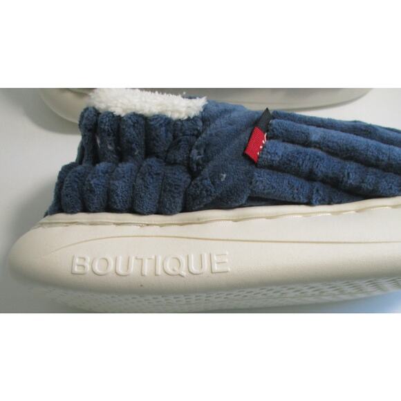 Boutique Women's Plus Warm Blue Slippers New Size 42 - 43 U.S. Size 11 - 12 - Picture 8 of 10